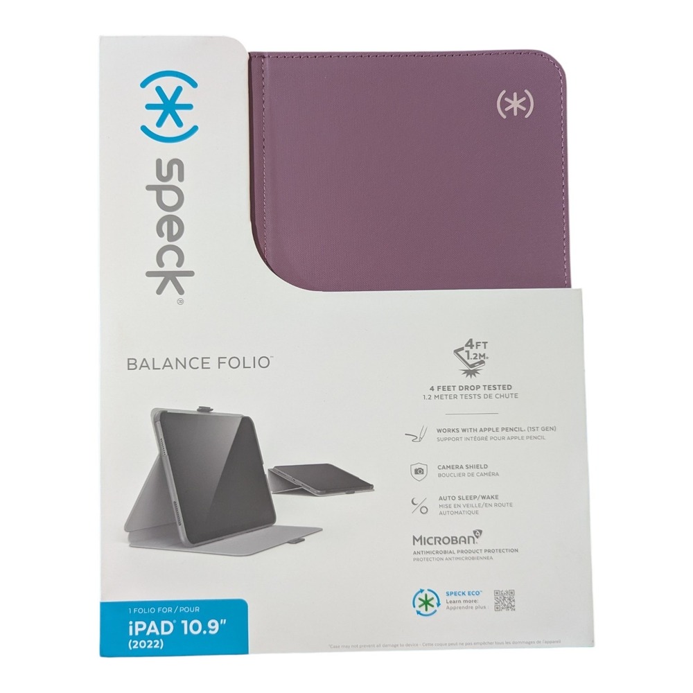 Aa1-N Speck Balance Folio‎ Case for Apple iPad 10.9" (2022) Purple